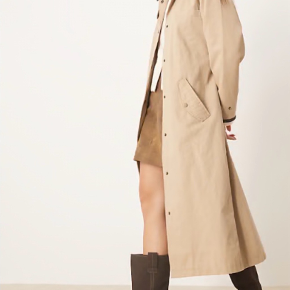 Abercrombie & Fitch Beige Long Coat